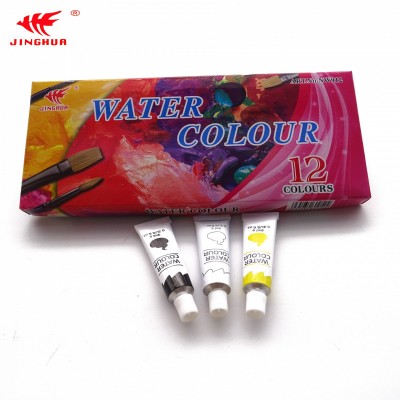 Factory Professional Non-toxic 12 Colors Paints 12 ML Tube Watercolor Paint